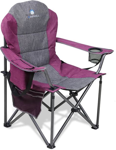 LANMOUNTAIN Camping Chairs For Adults High Back Folding Camp Chair With