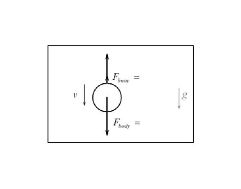 Buoyancy free body diagram — Printable Worksheet