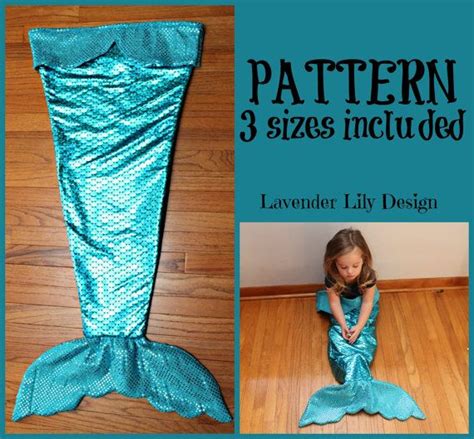 Pdf Tutorial Pattern Mermaid Tail Blanket Fleece Etsy Fleece Sewing Patterns Mermaid Tail