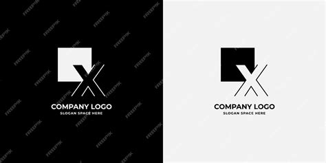 Plantilla De Diseño De Logotipo Monograma Letra X Vector Premium