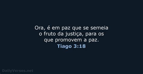 24 de janeiro de 2018 Versículo da Bíblia do dia ARA Tiago 3 18