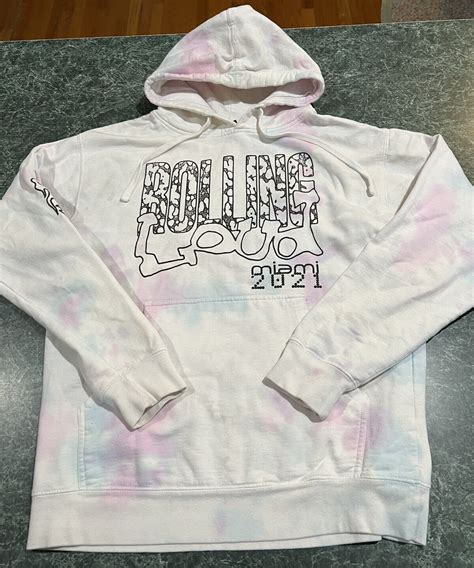 2021 Rolling Loud Miami Travis Scott Rainbow Tie Dye Gem