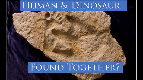 Dinosaur Footprints With Human Footprints