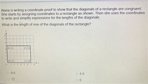 Coordinate Proof Rectangle