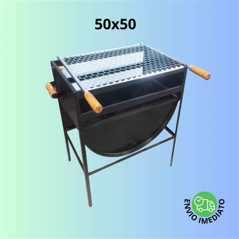 Grelha Churrasco Qualidade Churrasqueira Inox Moeda Cabo Shopee