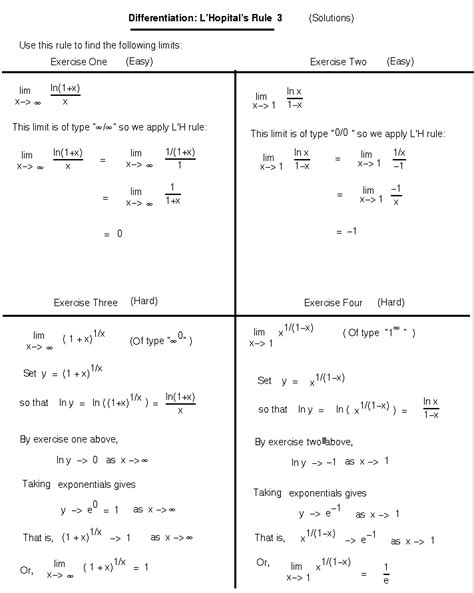 Limits And Continuity Exercises With Answers