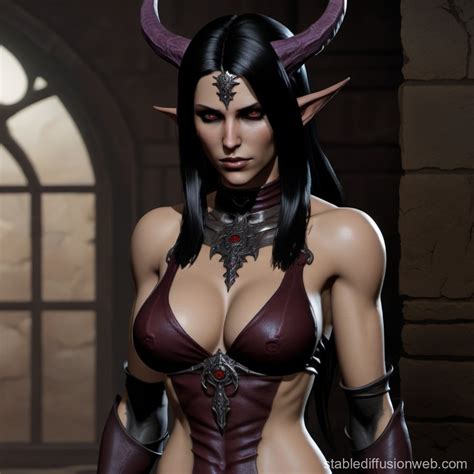 Female Daemon Karlah In Baldur S Gate Stable Diffusion