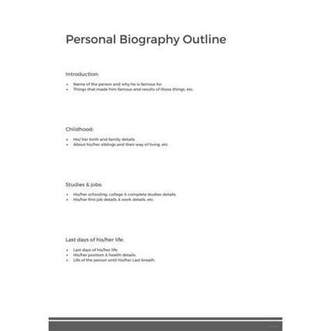 25 Biography Templates Doc Pdf Excel Free And Premium Templates