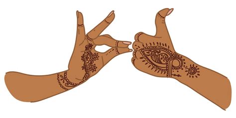 The Traditional Hand Sign Of A Dancing Woman Indian Classical Dance