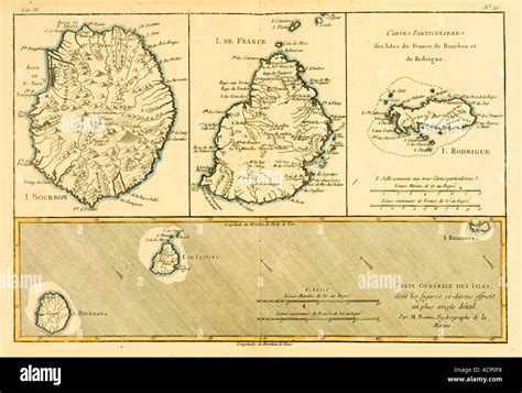 The Mascarene Islands in the mid-18th century Stock Photo - Alamy