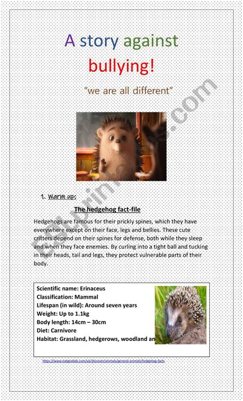 Printable Stories On Bullying