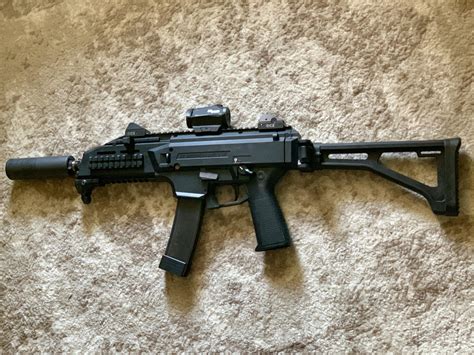 Finally Put Some Optics On My Favorite Gun Suppressed Sbr Scorpion