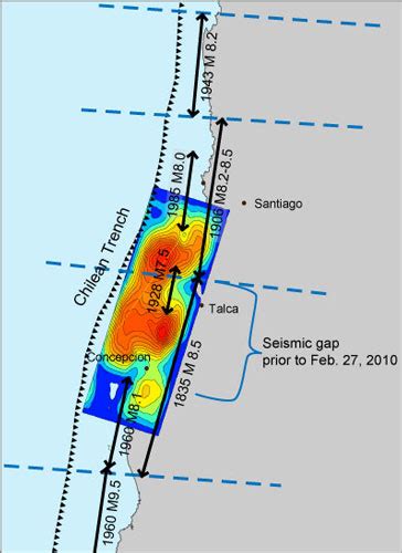 Temblor Chile 2010 Replica Tardia De M 8 8 De 2010 Del Terremoto De