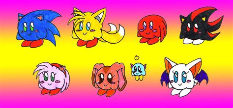 Sonic Kirbys By Shadowgirlfan On Deviantart