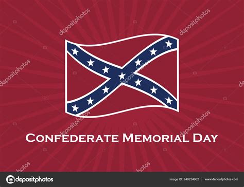 Confederate Memorial Day vector Stock Vector Image by ©Betka82 #249234662