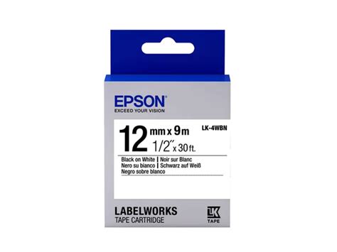 Cinta Epson Lw Lw Negro Blanco Lk Wbn Proveedora De Oficinas