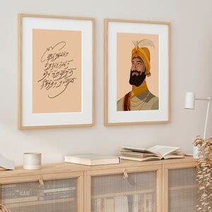 Sikh Art Sikh Wall Art Guru Gobind Singh Ji Sikh Gurus Wall Art