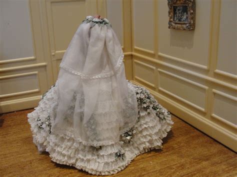 Doll House Miniature Porcelain Bride Doll By Stacy Hofman Magnificent