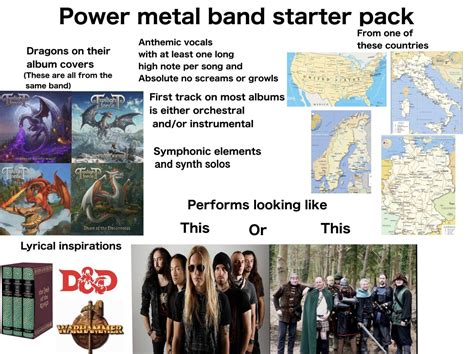 Power Metal Band Starter Pack Rstarterpacks