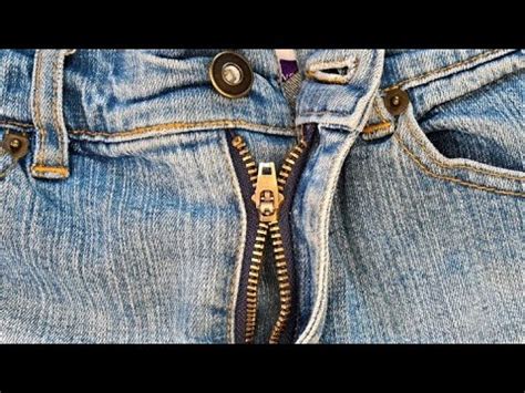 How To Fix Zipper On Jeans Youtube