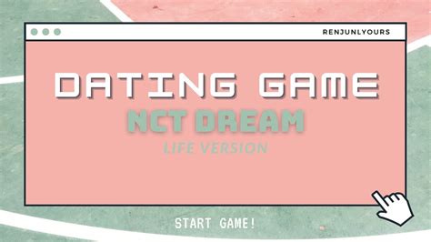 NCT DREAM DATING GAME Life Ver Part One YouTube