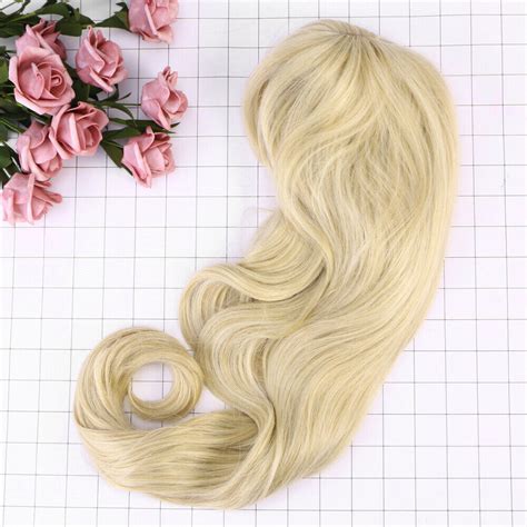 Blond Wig Synthetische Perücke Lange Lockige Lockiges Haar Damen eBay