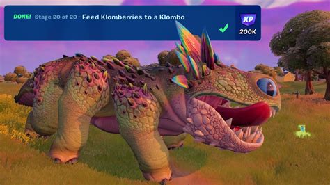 NEW Milestone Challenge Feed Klomberries To A Klombo All Locations