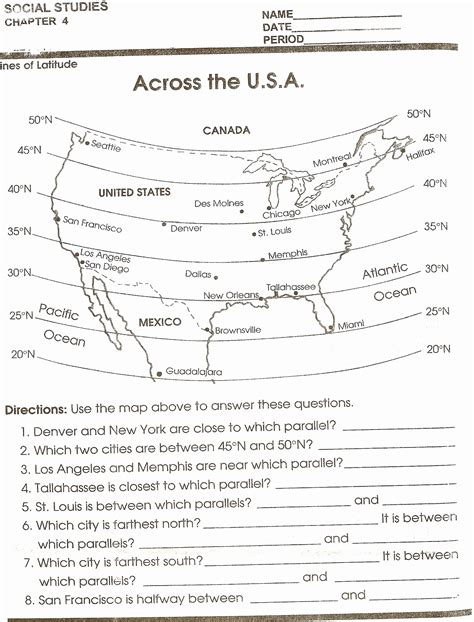 Free Map Skills Worksheets New Map Skills Worksheets for Print Map Skills Worksheets – Simple ...