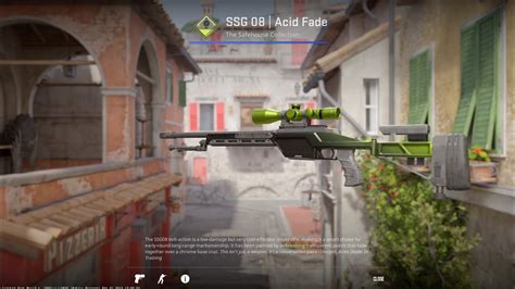 SSG 08 ACID FADE CS2 SKIN SHOWCASE YouTube