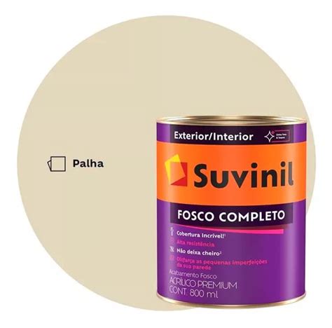 Tinta Anti Mofo Fosco Completo Suvinil 800ml Palha MercadoLivre