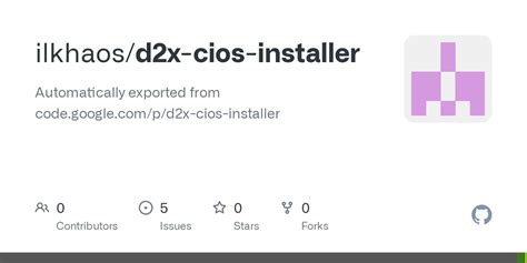 Github Ilkhaos D X Cios Installer Automatically Exported From Code