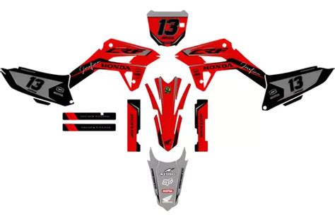 Kit Adesivos Motocross Graficos Crf 250f Original Jorge Parcelamento