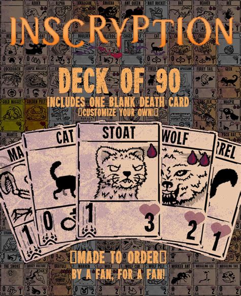 Inscryption Physical Card Game