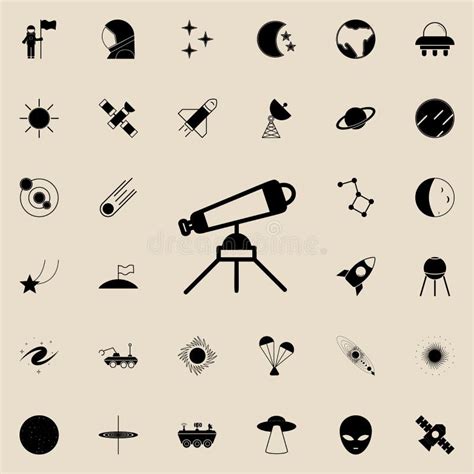 Telescope Space Icon Simple Education Icons For Ui And Ux Website Or