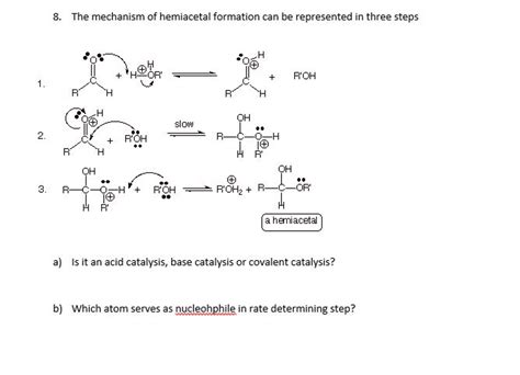 Solved The mechanism of hemiacetal formation can be | Chegg.com