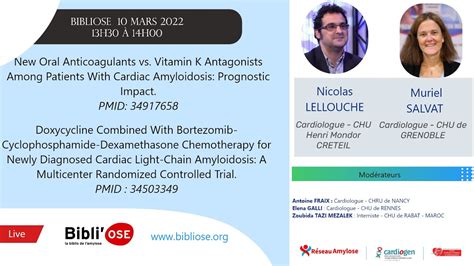 Bibli OSE NACO Vs AVK Dans Amylose Cardiaque En FA LELLOUCHE N