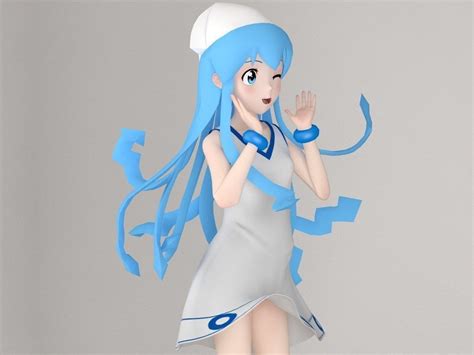 Anime Girl Pose 3D Model