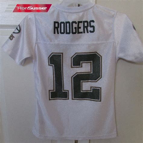 Nfl Green Bay Packers Aaron Rodgers 12 Girls Large 10 12 Sparkly