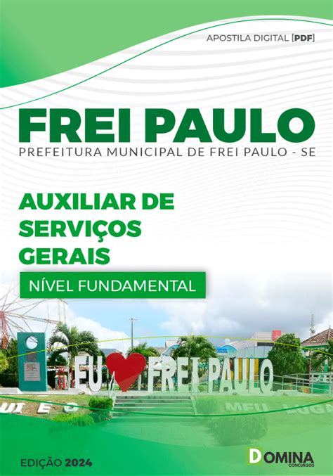 PDF Apostila Concurso Prefeitura De Frei Paulo SE 2024