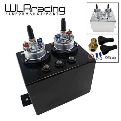 WLRING STORE 3L Dual BILLET ALUMINUM FUEL SURGE TANK SURGE TANK With