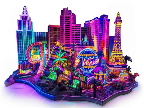 Premium Photo Neon Signs Iconic Neon Signs That Light Up The Las