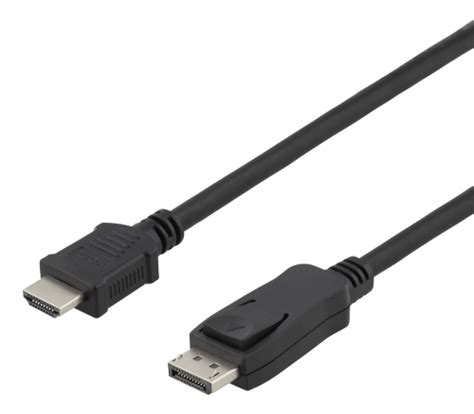 Deltaco Displayport Hdmi Kaapeli M K Uhd Musta R