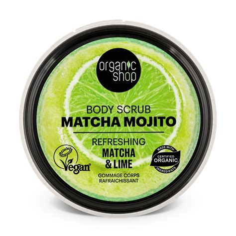 Scrub De Corp Refreshing Cu Matcha Lime Organic Shop Matcha Mojito