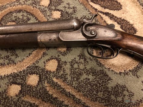 Antique Tbarker Double Barrel 12 For Sale At