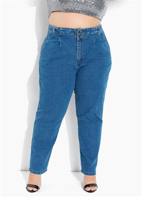 Calça Jeans Mom Jeans Sawary Plus Size Sawary Jeans