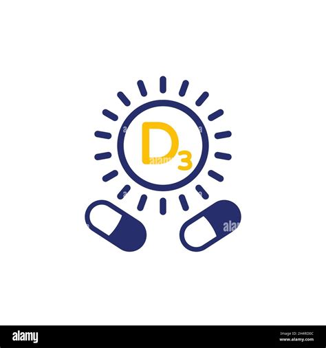 Vitamin D Sun Capsule Stock Vector Images Alamy