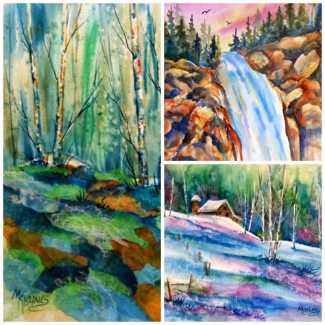 Martha Kisling Art With Heart October Watercolor Collage Workshop