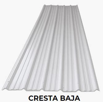 Teja Termoac Stica Cresta Baja En Mm Color Blanco X