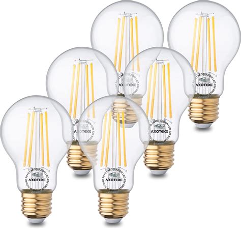 Axotexe E26 Edison Light Bulbs 60 Watt Led Filament Bulb 8w Antique Vintage Light Bulbs 4000k