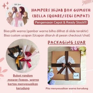 Jual Hampers Hijab Box Gumush Hampers Kerudung Paket Kado Hijab Kado